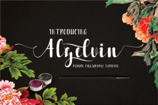 Alzelvin: A Natural Handwritten Calligraphy Font for Editorial Design