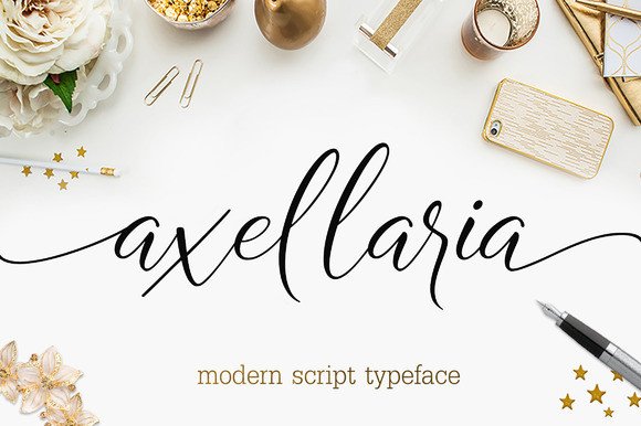 Axellaria: A Cute Fresh Font for Handmade Labels and Invites