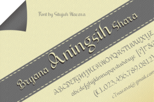 Bryana Aningsih Shara: A Handwritten Script Font for Authentic Branding