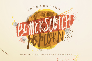 Butterscotch Popcorn Font for Editorial Design