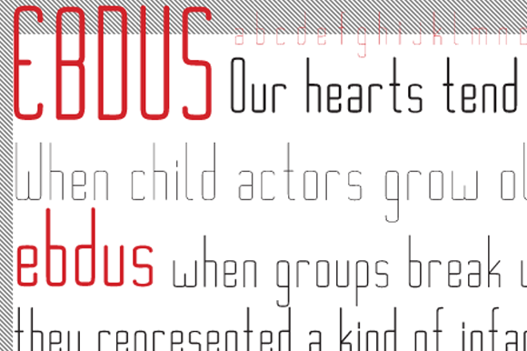 Ebdus Family Typeface: A Modern Sans Serif for Digital Branding