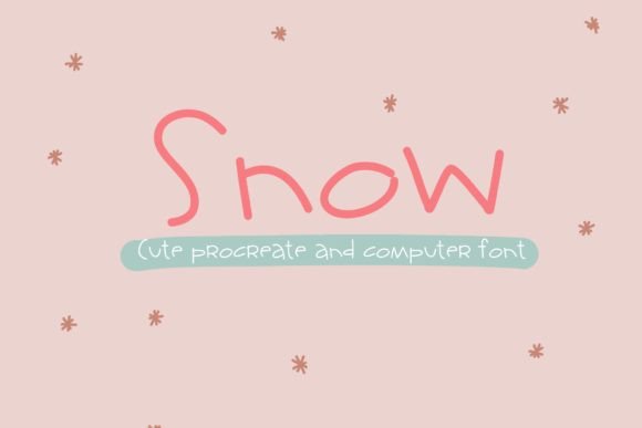 Font Snow: A Playful Typeface for Professional Branding