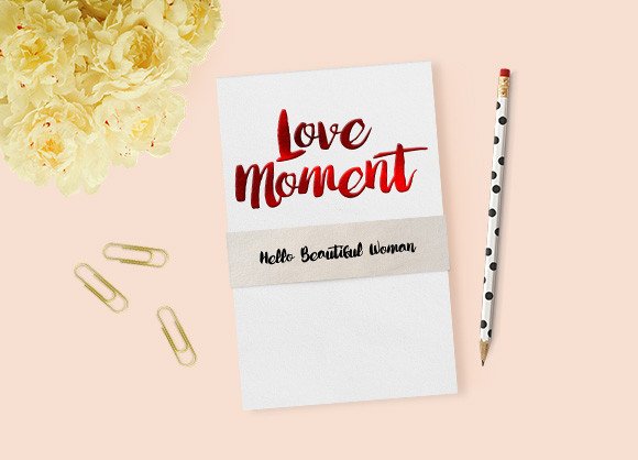 Love Moment Font Review: A Detailed Script Handwritten Typeface for Creative Projects