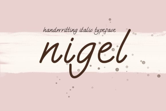Nigel Font: Elevate Your Brand with a Handwritten Script Typeface