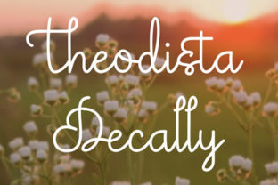 Theodista Decally: A Script Handwritten Font for Editorial Design