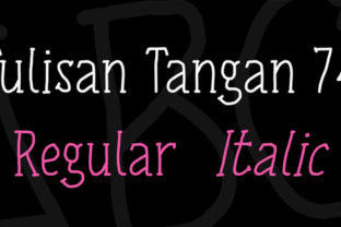 Tulisan Tangan 74: A Handwritten Script Font for Makers and Designers
